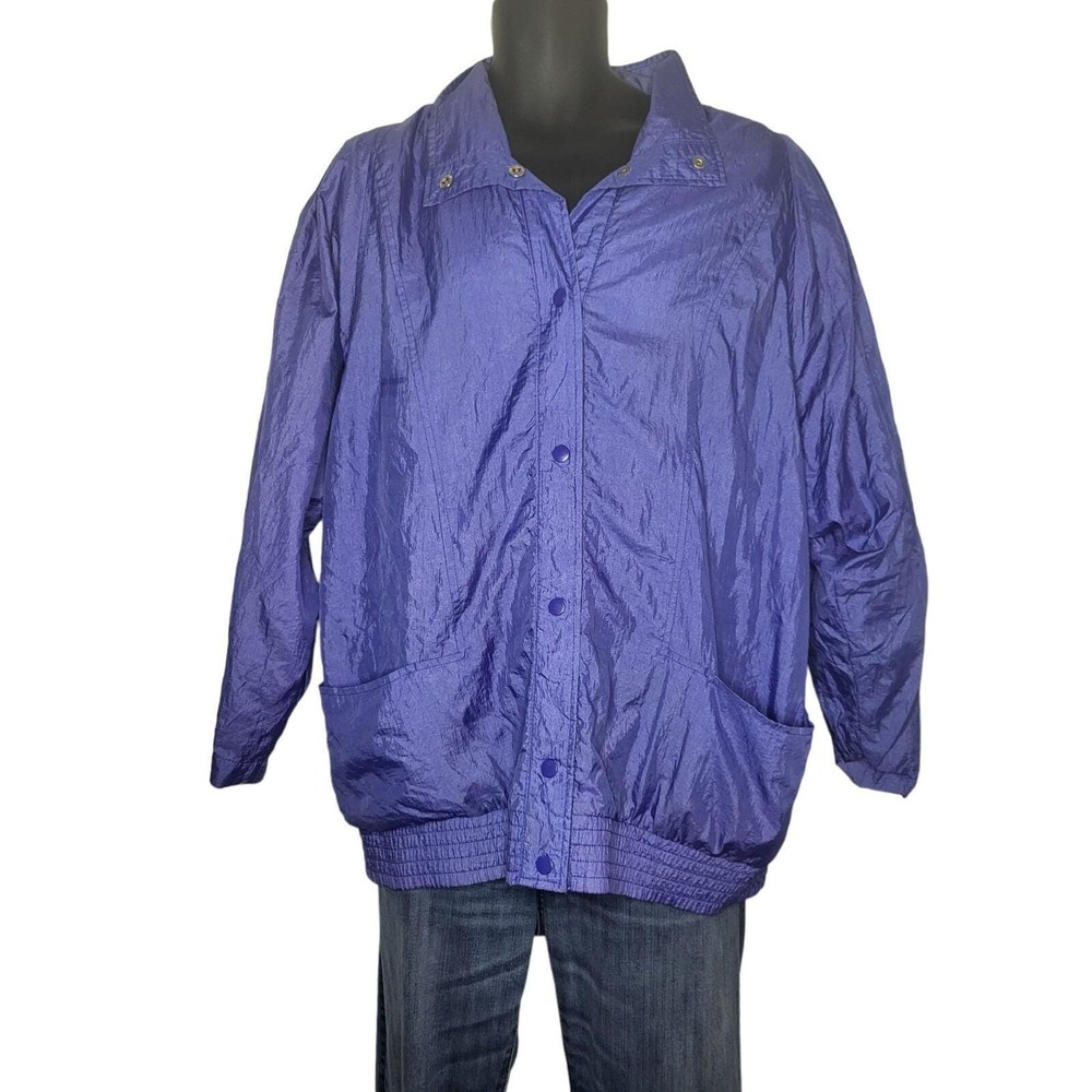 Vintage Outer Gear Apparel Purple Windbreaker Jacket Mens Medium Lightweight